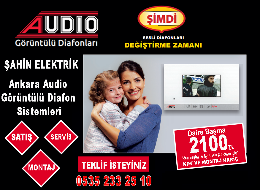 aodio diafon kampanya, ankara audio diafon kampanya, audio diafon 2025 kampanya, audio 2026 kampanya